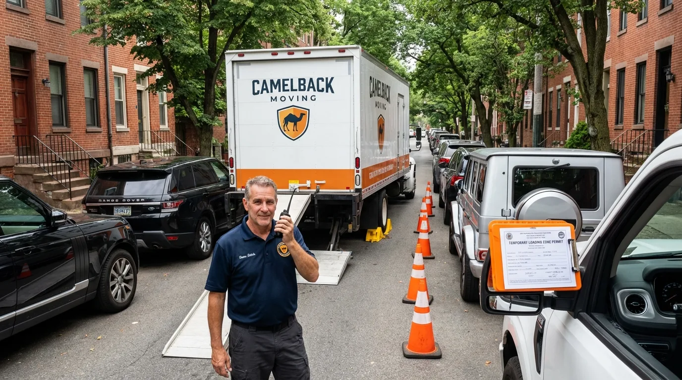 City street loading permit setup in Caldwell, OH